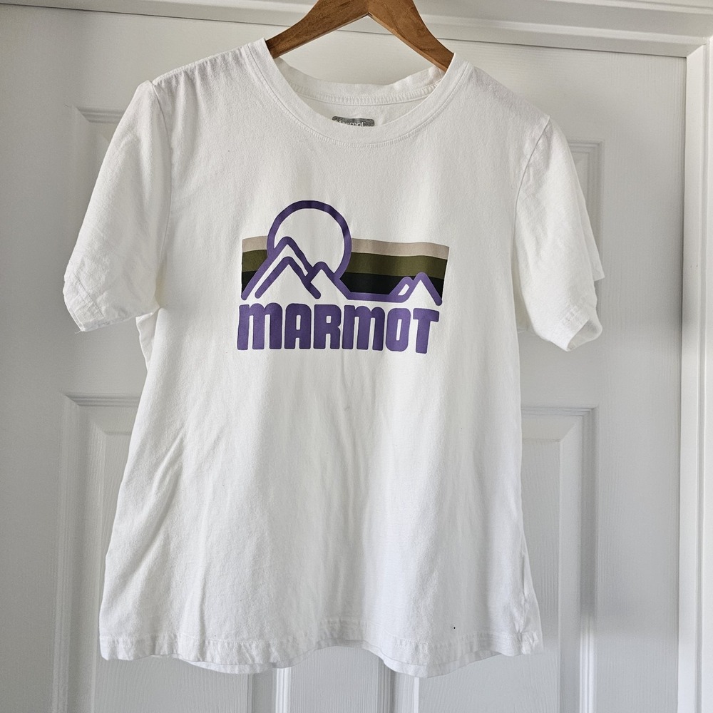 Women's Marmot Size Large T Shirt Hiking Top Gorpcore #18